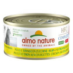 Almo Nature - HFC Poulet & Thon aux Courgettes Made in Italy 70g