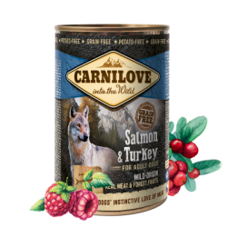 Carnilove Salmon & Turkey for adult dogs can 400g