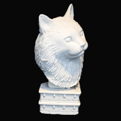 Une lueur d'ange | Statuette | Urne funéraire Chat poil long