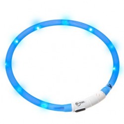 Collier visio light LED bleu