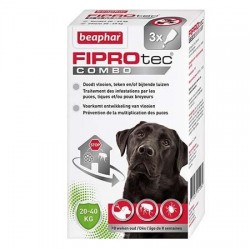 Beaphar - FIPROtec® COMBO 268mg/241,2mg Solution pour spot-on pour grands chiens