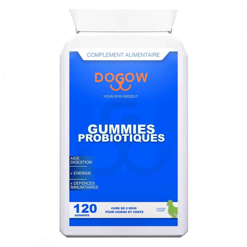 Dogow |Gummies probiotiques| Complément Alimentaire pour chien et chat