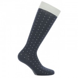 Chaussettes EQUITHÈME "Peas" - Couleur : marine,