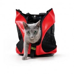 Hunter | Sac à dos 3 en 1 | Rouge ou Bleu| Pour chien et chat