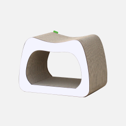 Wouapy | Griffoir Kaverno | Blanc | Pour chat