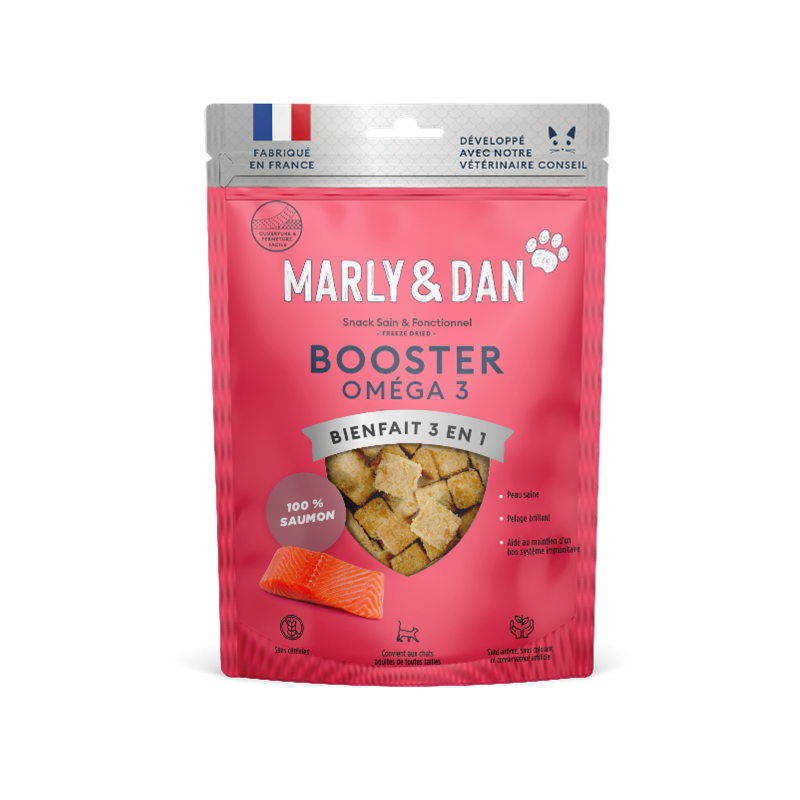 Marly & Dan Freeze Dried "Booster Omega 3" Chat Marly & Dan Freeze Dried "Booster Omega 3" Chat