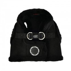 Harnais veste Terry noir pour chien