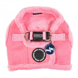 Harnais veste fourré Terry rose pour chien