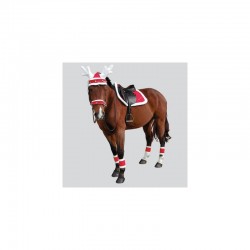 Tapis de selle EQUITHÈME "Noël" - Taille : cheval