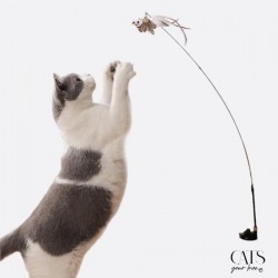 Flexi Canne, Cats Your Love, canne à pêche pour chat, jouet interactif