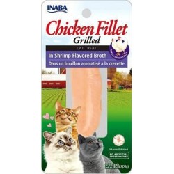 Inaba Friandise Filet De Poulet Au Bouillon De Crevettes Pour Chats