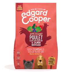 Edgar Cooper Croquettes Naturelles Chien Senior Sans Céréales Poulet/Saumon Frais