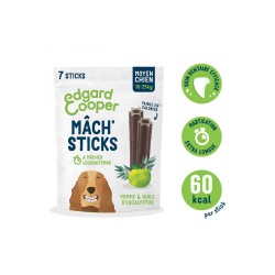 Edgar Cooper Dental Naturel Moyen Chien Adulte Sachet De 7 Sticks Eucalyptus/Pomme