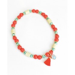 Loocky | Chien et chat | Collier Bijoux anti-tique répulsif Perle EM Rouge