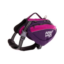 Harnais pour chien avec sacoches  arka haok Violet