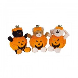 Lot de 3 Peluches Sonores Halloween