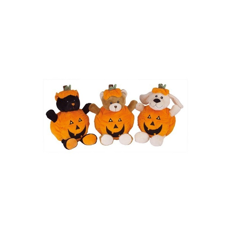 Doogy Lot de 3 Peluches Sonores Halloween de 22 cm