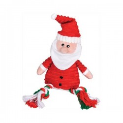 Peluche Père Noël Corde Sonore Pour Chien - 45 cm