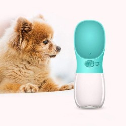 Gourde 350ml Pour chien ou chat avec écuelle intégrée