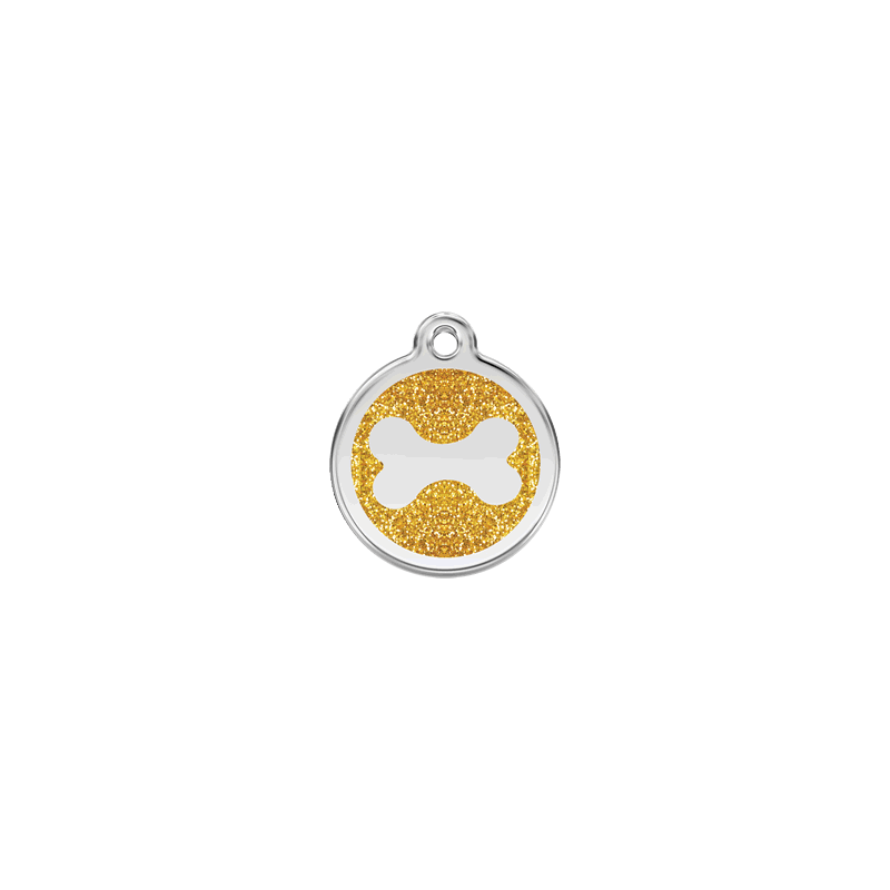 RedDingo Medaille Avec Paillettes Os Or