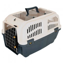 Martin Sellier Cage de Transport pour Chien et Chat SKUDO OPEN Grise