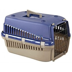 Cage de Transport Bleu Marine pour Chien et Chat - L.54 cm