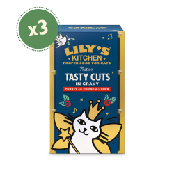 Lily'S Kitchen- Tasty Cuts in Gravy pour chat- édition de Noël