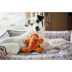 JOUET EN PELUCHE POUR CHIEN – PAIN D’EPICES - PET PLAY