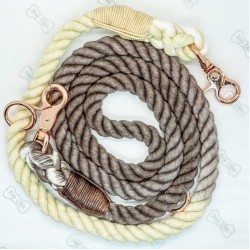 Laisse corde ajustable Chocolat Lavande / Pup Chic Boutique