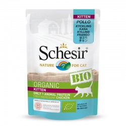 SCHESIR Bio – Sachet fraicheur chaton – Poulet – 85gr