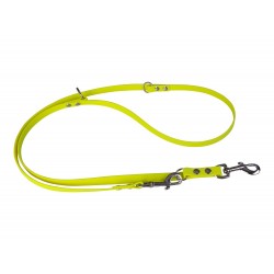 Laisse chien 3 points biothane® 16 mm - Jaune - jokidog