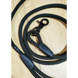 Laisse Corde BACK TO BLACK - 185 cm