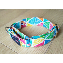 THE BLUE S | Chien | Collier Triangles des Bermudes - Taille S