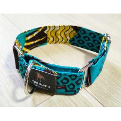 The blue S | Chien | Collier LAGOS - Vert majoritaire - Taille M