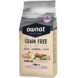 Ownat Just grain free | Chat Stérilisé | Croquettes sans céréales | 3kg