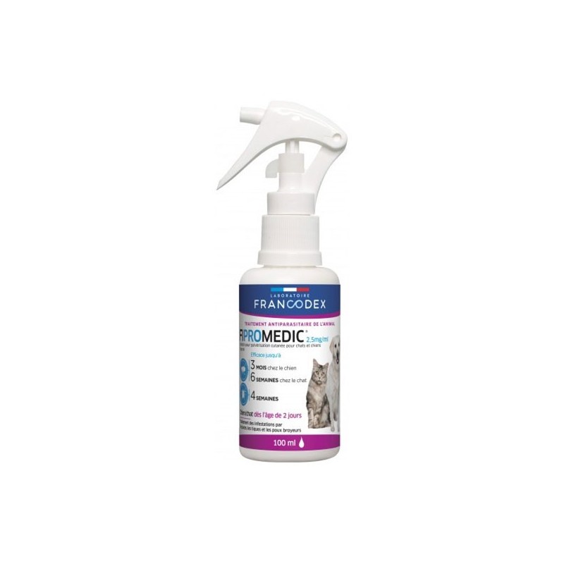 FIPROMEDIC 2,5 mg/ml - Solution pour pulvérisation cutanée chien & chat 100ml