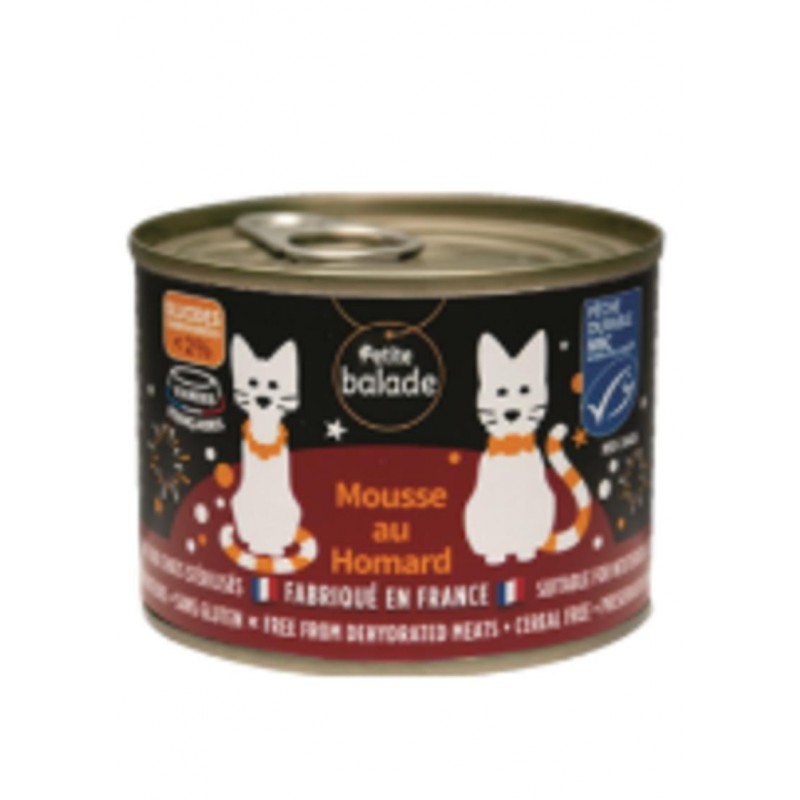 Pâtée pour chat Made in France - Mousse Poulet et à la Saint Jacques