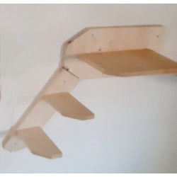 Petit escalier mural en bois pour chat