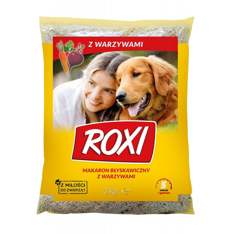 Pâtes avec légumes pour chiens - Roxi - 3kg