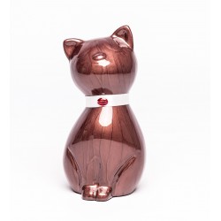 Urne Chat Marron Duchesse, Urne Funéraire pour Chat, Mémorial pour Chat, Souvenir De Son Animal De Compagnie