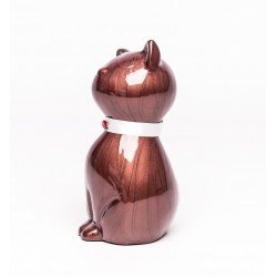 Urne Chat Marron Duchesse, Urne Funéraire pour Chat, Mémorial pour Chat, Souvenir De Son Animal De Compagnie