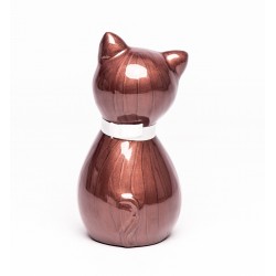 Urne Chat Marron Duchesse, Urne Funéraire pour Chat, Mémorial pour Chat, Souvenir De Son Animal De Compagnie