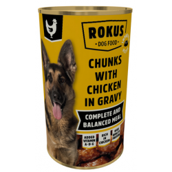 Bouchées en sauce au poulet pour chiens - Rokus - 1.2kg