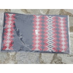 Tapis Navajo Pool's Rouge gris pur laine