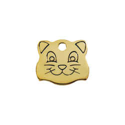 Médailles laiton Museau de chat