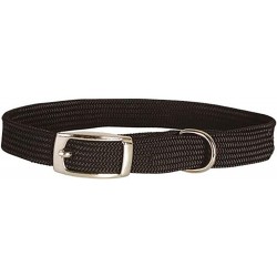 Collier Nylon Simple Chromé Noir pour chat - 1 x 30 cm