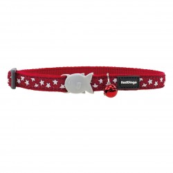 Red Dingo Collier Fantaisie Etoiles Blanches pour chat
