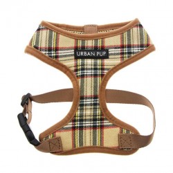 Urban Pup | Harnais tartan marron et beige