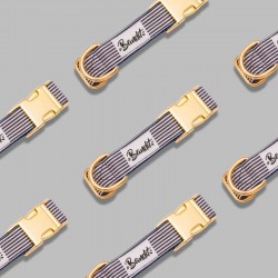 Bandit | Chien | Collier in the navy