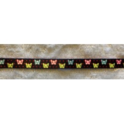 Zolux / Collier pour petits chiens "tête de Bouledogue" multicolore